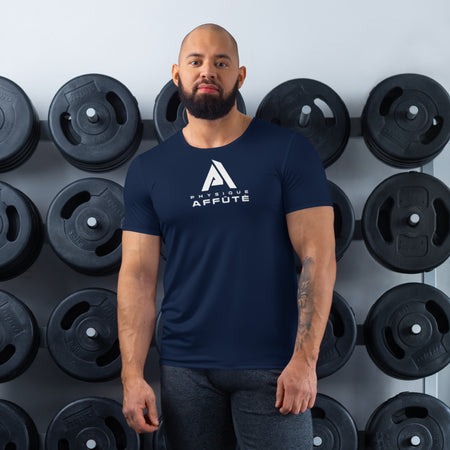 T-shirt de Sport bleu marine Homme Physique Affûté