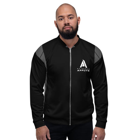 Veste de bombardier noir carbon homme Physique Affûté