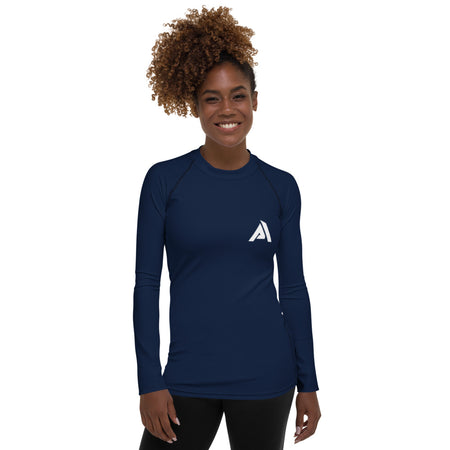T-shirt de Compression Femme bleu marine