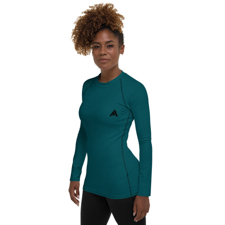 T-shirt de Compression bleu turquois pour Femme