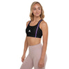 Brassière de Sport femme noir bandes V - Brassière de sport - Physique Affuté