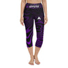 Collant court sport femme motif violet - noir - Collant Court sport femme - Physique Affuté