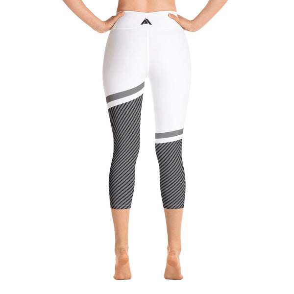 collant court sport femme blanc carbon physique-affute dos