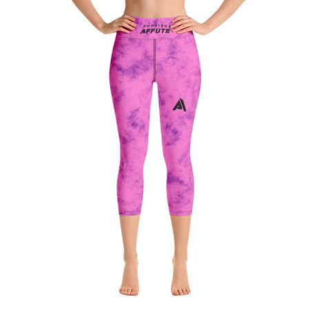 collant court sport femme dégradé rose-violet physique-affute face