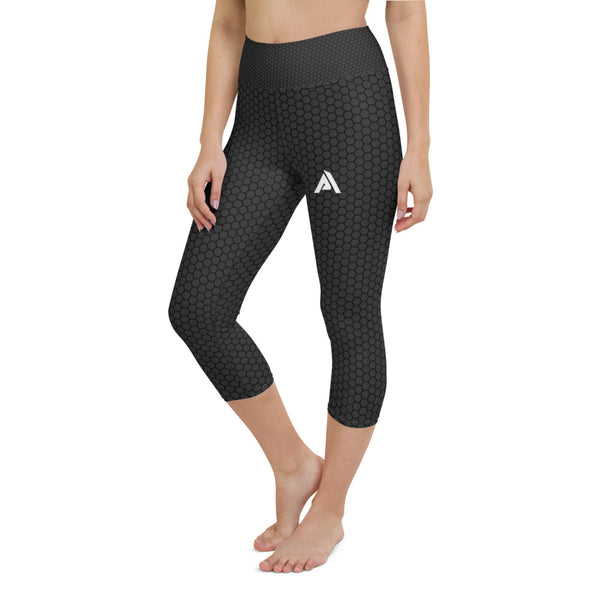 collant court sport femme gris noir nda physique-affuté coté gauche