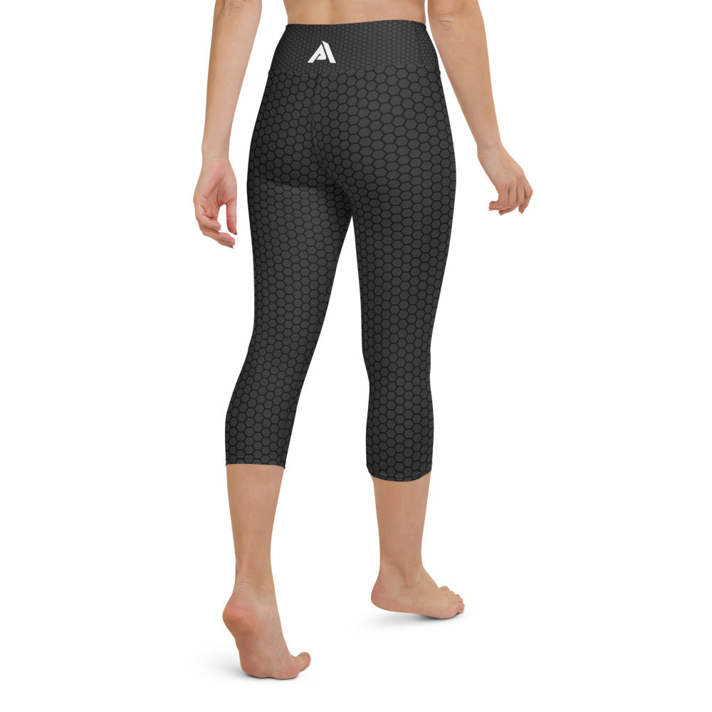collant court sport femme gris noir nda physique-affuté dos