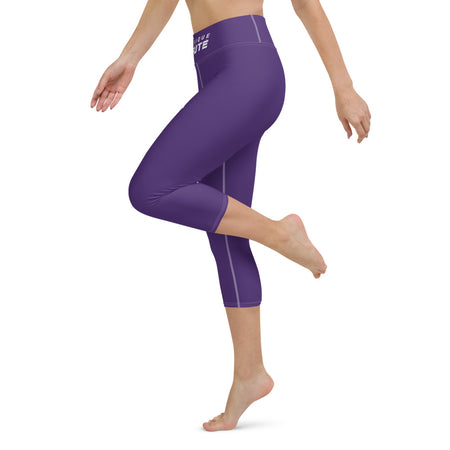 collant court sport femme violet physique-affuté coté gauche