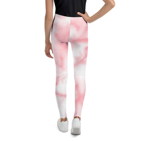 collant sport blanc-rose fille physique-affuté dos