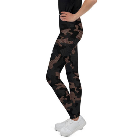 collant sport camouflage fille physique-affuté coté gauche