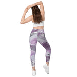 collant sport femme avec poches design-purple physique-affuté dos