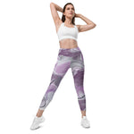 collant sport femme avec poches design-purple physique-affuté face
