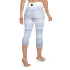 collant de sport pour femme de couleur blanc bleu physique affûté vue de dos