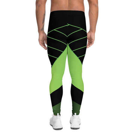 Legging sport homme athlétique noir vert - legging sport homme - Physique Affuté