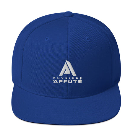 Casquette snapback bleue roi logo brodé à l'avant physique-affûté