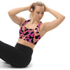 Soutien - gorge sport femme noir - rose - violet design - Brassière - Physique Affuté