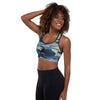 brassière de sport camo-dot rembourrée physique-affuté face