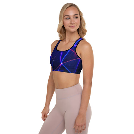 soutien-gorge de sport laser design rembourré physique-affuté face