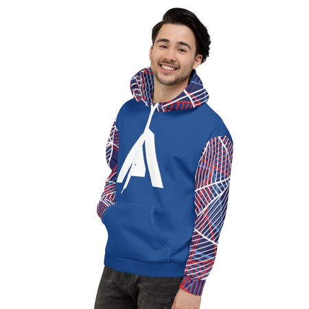Sweat à Capuche bleu design graph homme - Sweat à capuche - Physique Affuté