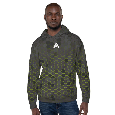 Sweat à Capuche NDA noir vert homme Physique Affûté - Physique Affuté