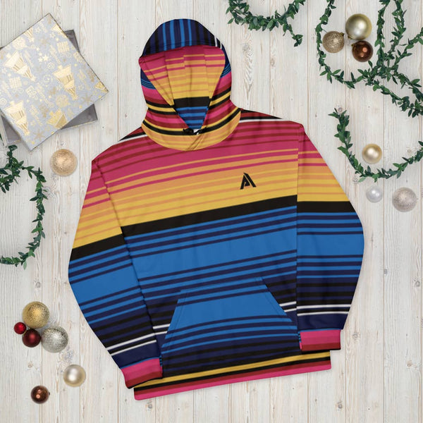 sweat à capuche homme multi couleur design physique-affûté noel