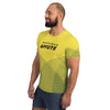 T-shirt CrossFit Homme design jaune noir vue de face - T-shirt de sport homme - Physique Affuté