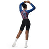 T-shirt court à manches longues bleu graph femme Physique Affuté - Physique Affuté
