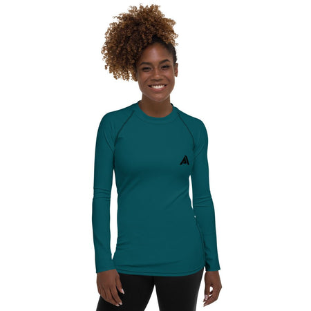 T-shirt de Compression bleu turquois pour Femme - Physique Affuté