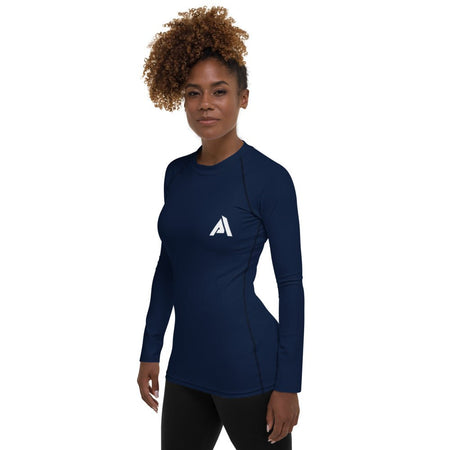 T-shirt de Compression Femme bleu marine - Physique Affuté