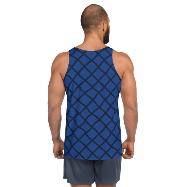 t-shirt débardeur bleu graphique homme physique-affuté dos